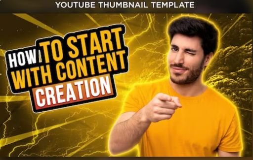 creative YouTube thumbnail